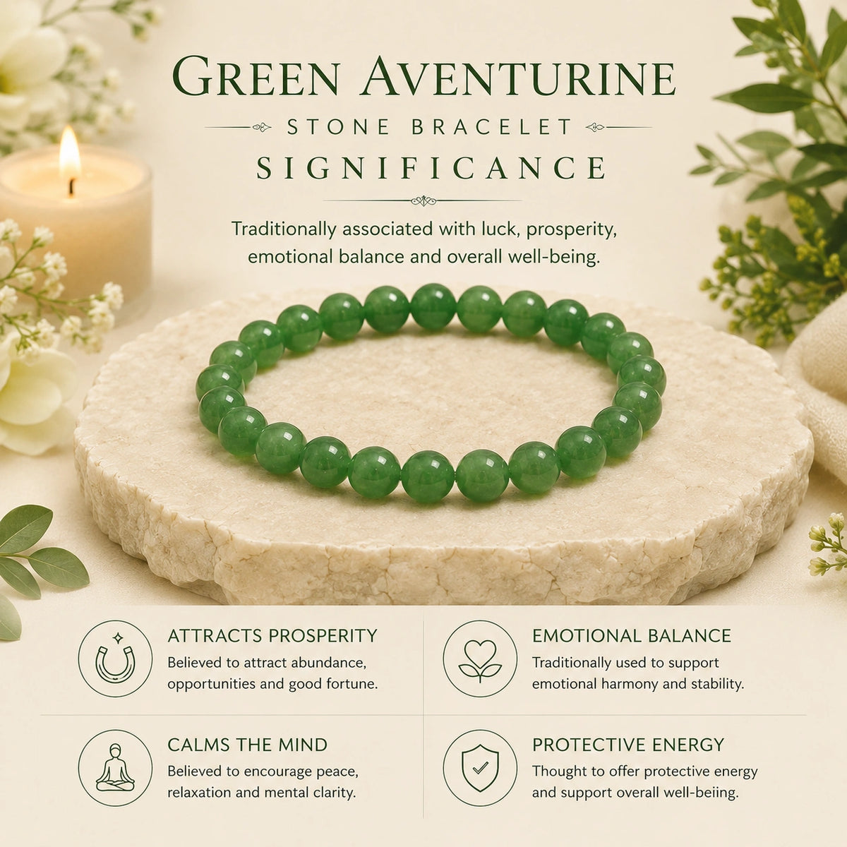 Natural Green Aventurine Bracelet