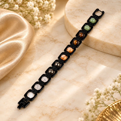 Metal Dhan Yog Bracelet – Black | Lab Certified