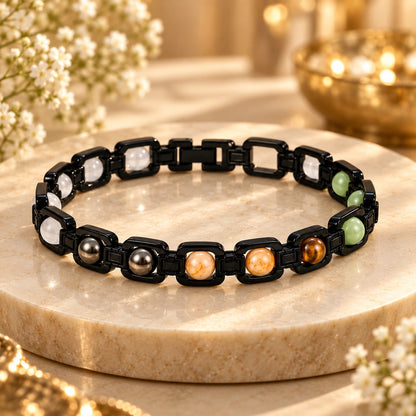Metal Dhan Yog Bracelet – Black | Lab Certified