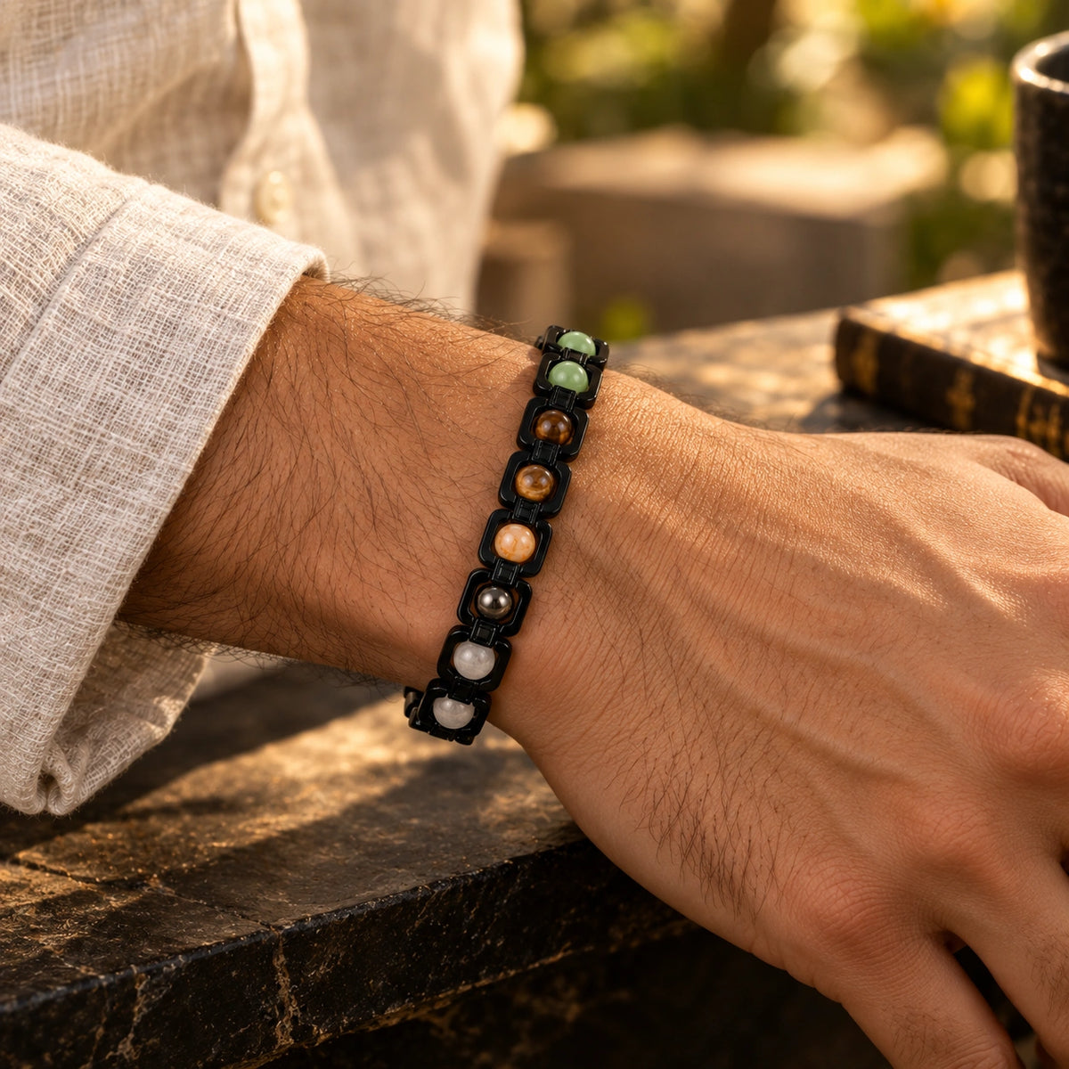 Metal Dhan Yog Bracelet – Black | Lab Certified