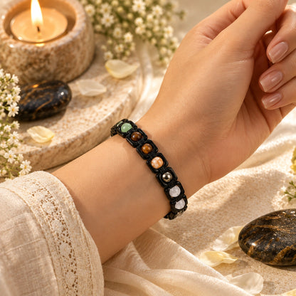 Metal Dhan Yog Bracelet – Black | Lab Certified