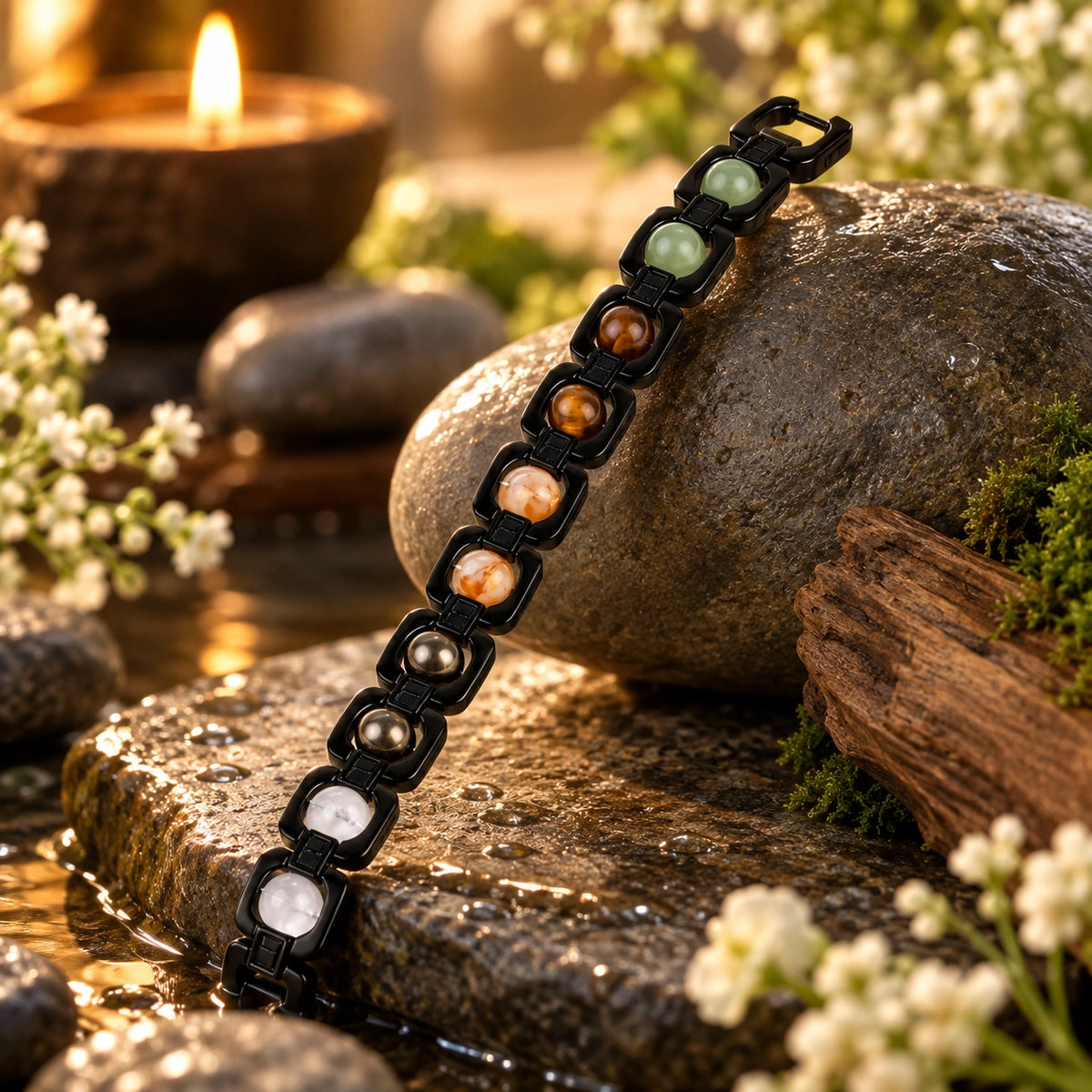 Metal Dhan Yog Bracelet – Black | Lab Certified