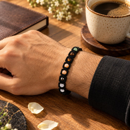 Metal Dhan Yog Bracelet – Black | Lab Certified