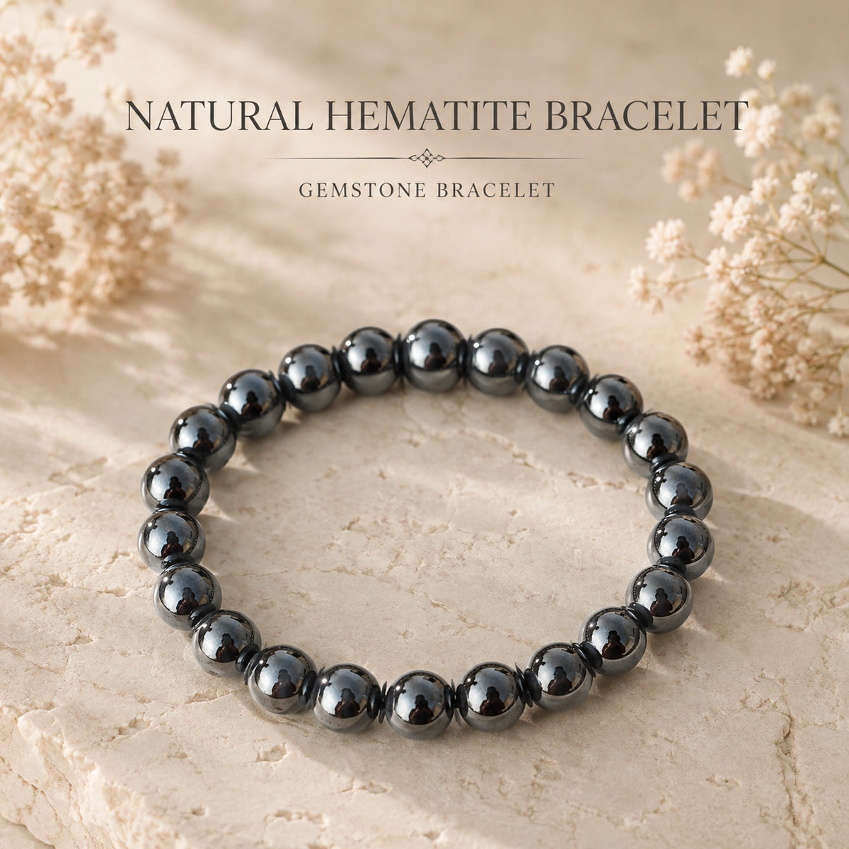Natural Hematite Bracelet