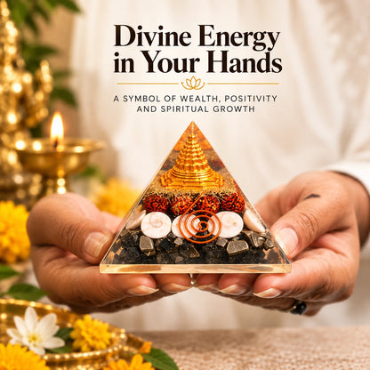 Lakshmi Yantra Pyramid – Shree Yantra Vastu Crystal Decor