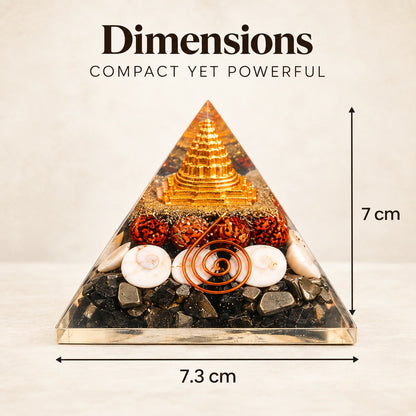 Lakshmi Yantra Pyramid – Shree Yantra Vastu Crystal Decor