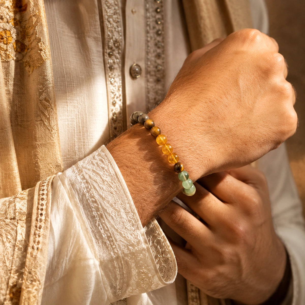 Money Magnet Bracelet – Natural Crystal Stone Bracelet for Wealth